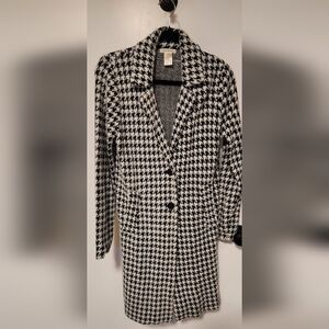 MAX STUDIO Long coat, houndstooth pattern from Nordstrom